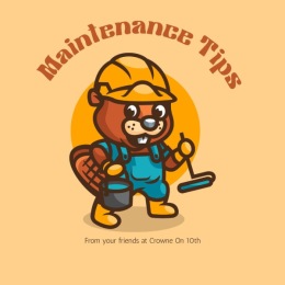 Want to save on your power and water bill? social media post regarding maintenance