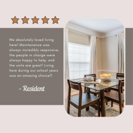 a resident review graphic